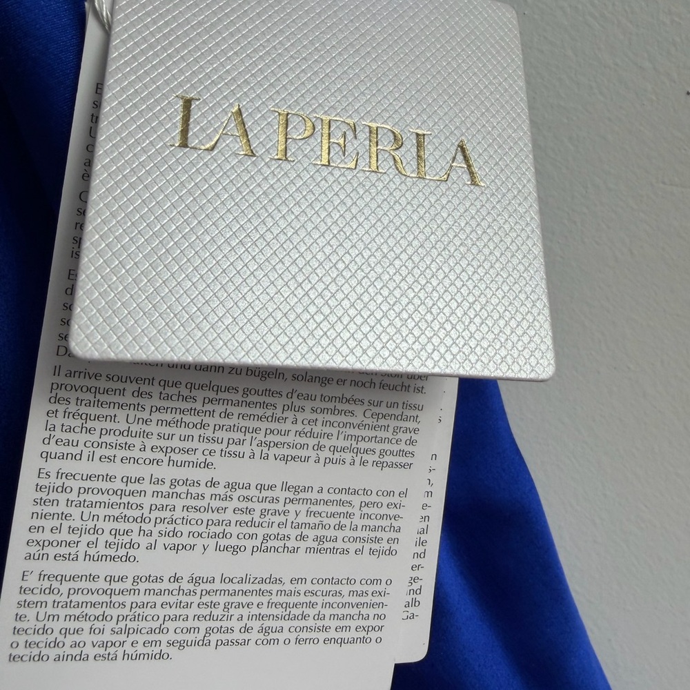 La Perla Royal Blue Slip Dress - Picture 4 of 11